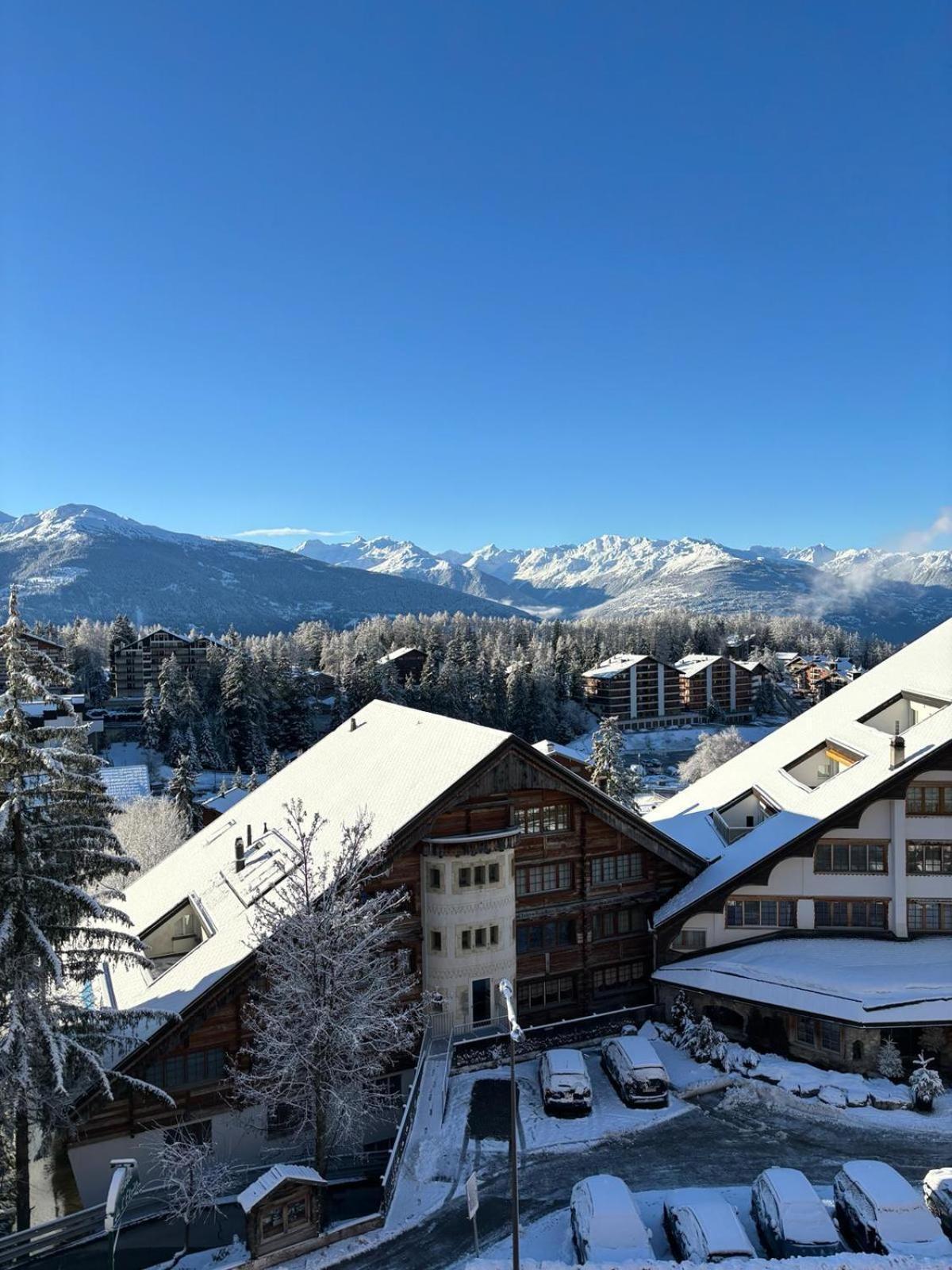 L'Eperon Center Crans Wonderful View Leilighet Eksteriør bilde