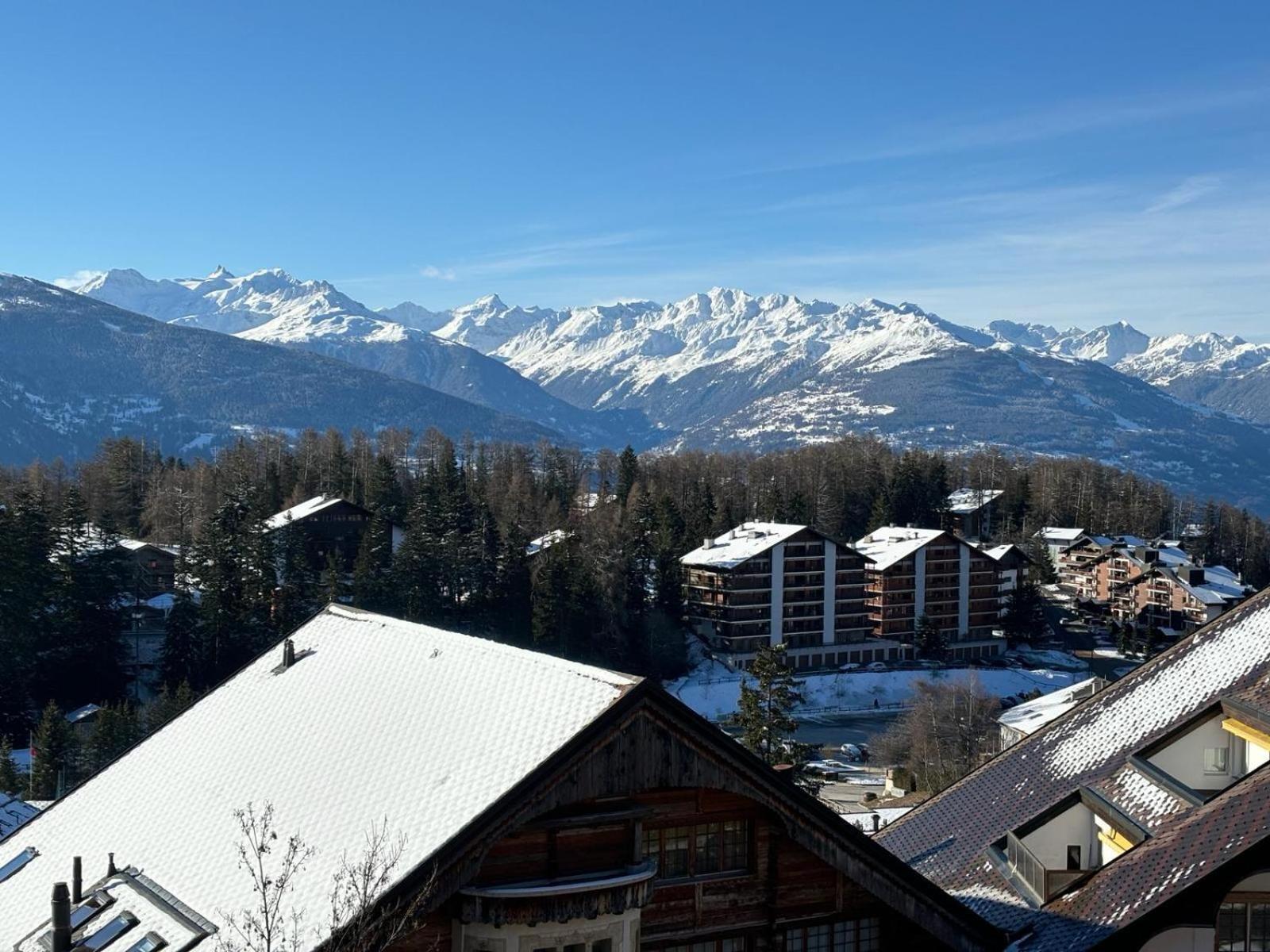 L'Eperon Center Crans Wonderful View Leilighet Eksteriør bilde