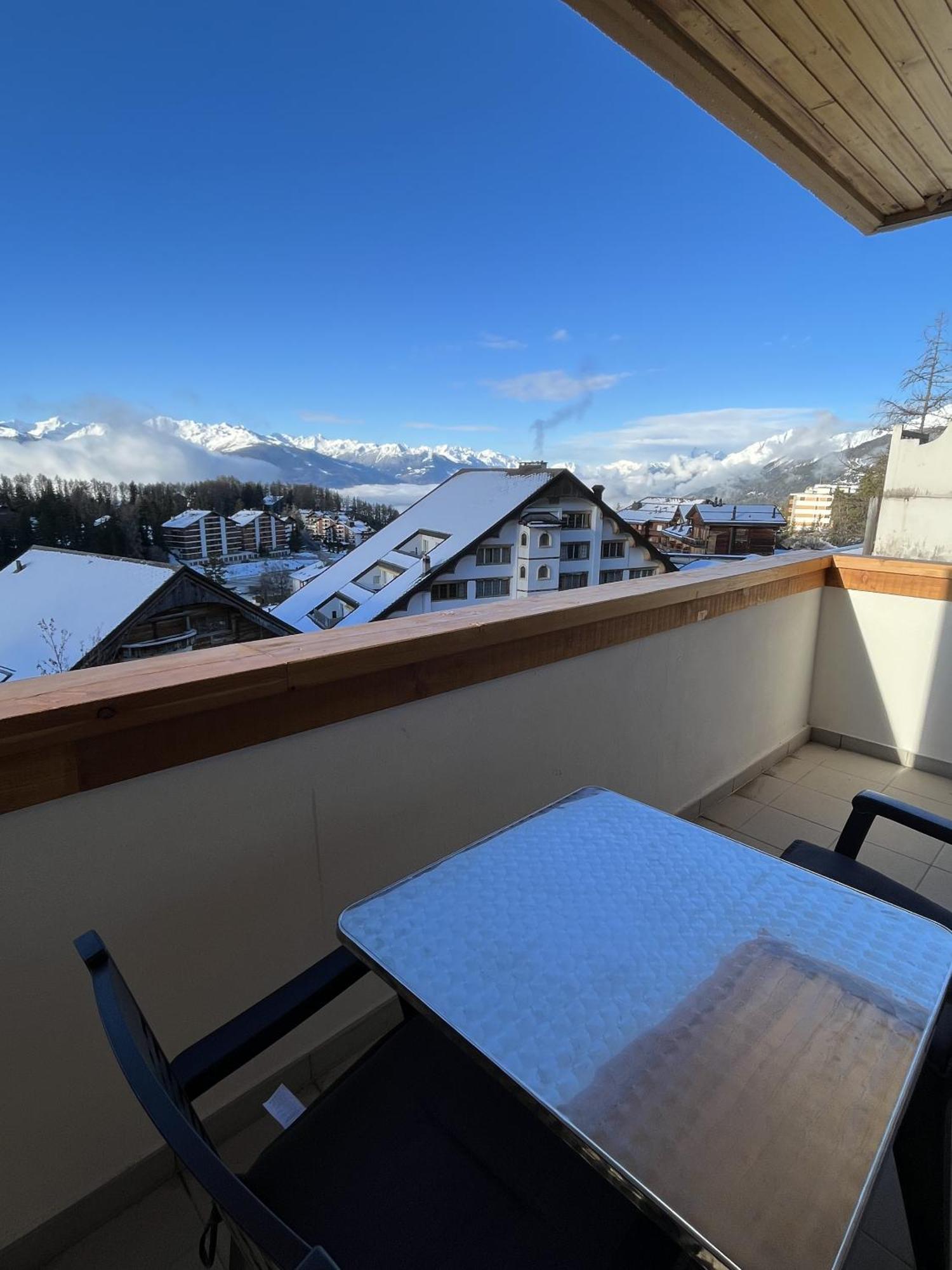 L'Eperon Center Crans Wonderful View Leilighet Eksteriør bilde